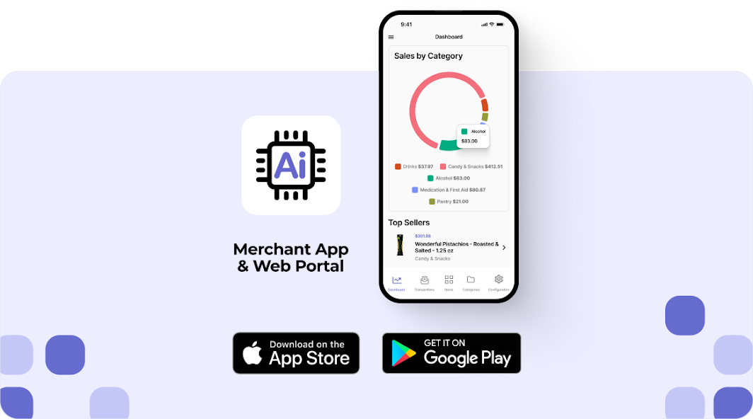 Merchant app dashboard